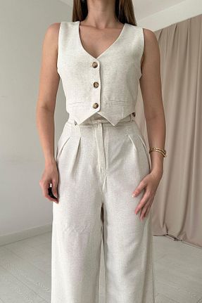ست بالاتنه و پائین تنه بژ زنانه بافتنی Elbee Fashion Woman - کد 731759645