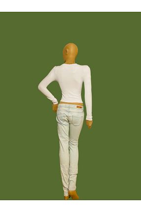 شلوار جین آبی زنانه پاچه تنگ ÖzOksijen - کد 884012954