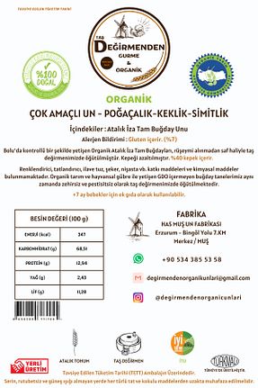 آرد کامل گندم Değirmenden - کد 761798376