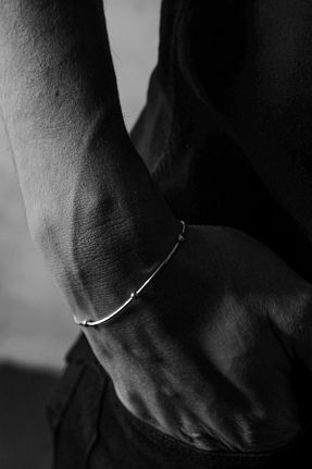 دستبند نقره سبز مردانه 925 عیار Ricco Jewellery - کد 884000960