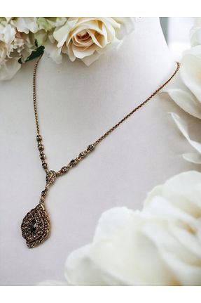 گردنبند جواهر طوسی زنانه سنگ FAYRA ACCESSORIES - کد 822614015