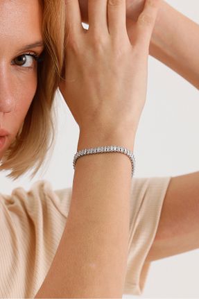 دستبند استیل (فولاد) زنانه استیل (فولاد) Swarovski - کد 882178977