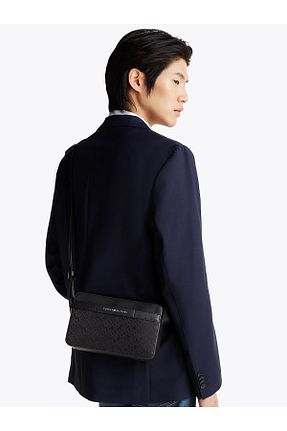 کیف دوشی مشکی مردانه Tommy Hilfiger - کد 884083558