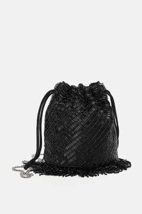 کیف دوشی مشکی زنانه پلی استر Pull & Bear - کد 884104547