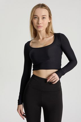 بادی مشکی زنانه یقه مربعی Perché - کد 884110700