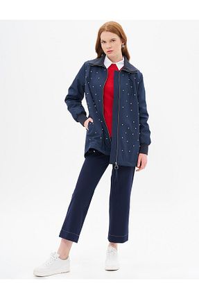 کاپشن حجاب سرمه ای زنانه رگولار Kayra - کد 884113018