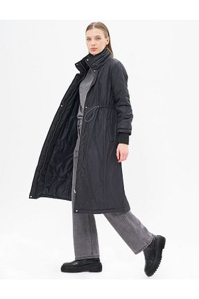 کاپشن مشکی زنانه رگولار Kayra - کد 883821933
