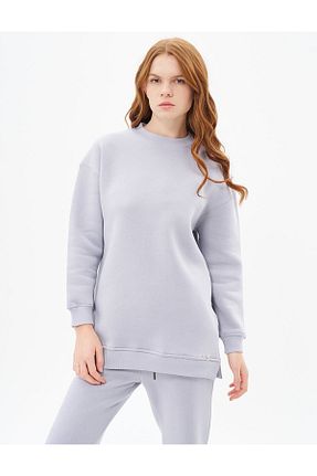 سوئیشرت حجاب طوسی زنانه بافتنی Kayra - کد 884114339