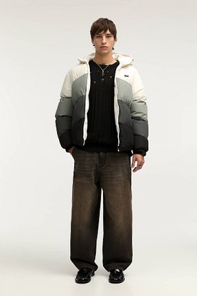 کاپشن مشکی مردانه رگولار Pull & Bear - کد 884173130