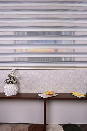 پرده کشوئی سرمه ای Zebra Setekshome - کد 884173858
