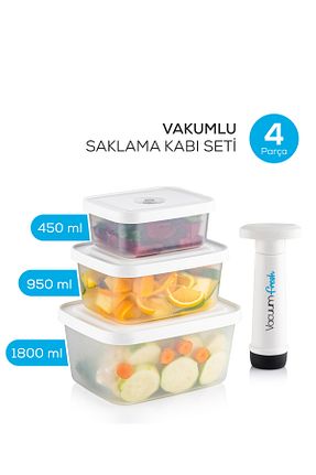 ظرف نگهداری سفید پلاستیک Vienev - کد 866607823