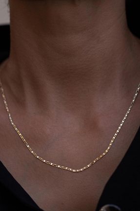 گردنبند طلا زرد زنانه 14 عیار Bayar Gold - کد 62615038