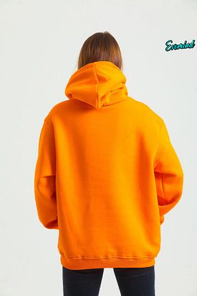 سوئیشرت نارنجی زنانه چاپی artı4 - کد 884188388