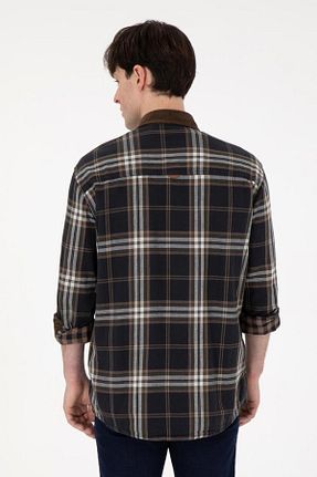 پیراهن خاکی مردانه یقه مربعی U.S. Polo Assn. - کد 884181827