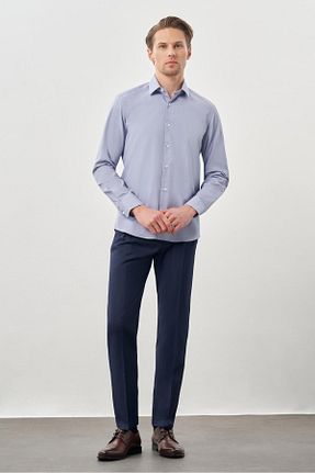 پیراهن سرمه ای مردانه اسلیم فیت İmza - کد 884224220