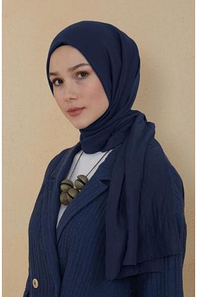 شال سرمه ای زنانه پنبه ای BURDEN IPEK - کد 324772235