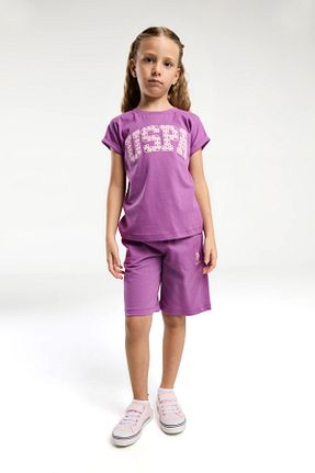 ست بالاتنه و پائین تنه بنفش زنانه بافت U.S. Polo Assn. - کد 884230590
