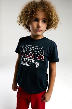 ست بالاتنه و پائین تنه سرمه ای بچه گانه بافت U.S. Polo Assn. - کد 884228449