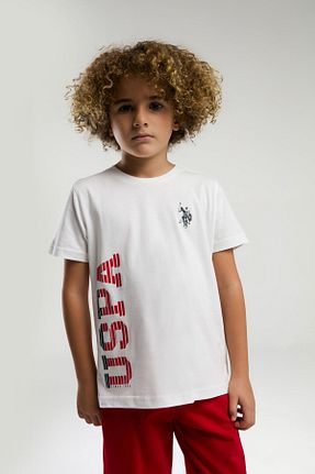 ست بالاتنه و پائین تنه سفید بچه گانه بافت U.S. Polo Assn. - کد 884232209