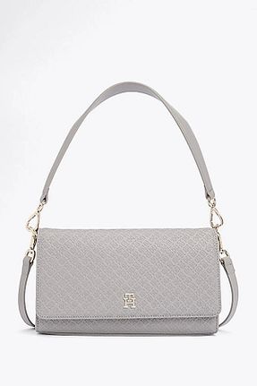 کیف دوشی طوسی زنانه Tommy Hilfiger - کد 883339605