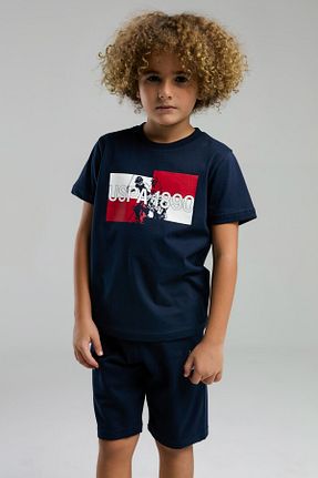 ست بالاتنه و پائین تنه سرمه ای بچه گانه بافت U.S. Polo Assn. - کد 884231472