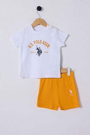 ست نوزادی سفید بچه گانه پنبه ای U.S. Polo Assn. - کد 884226716