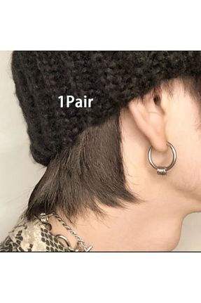 گوشواره استیل (فولاد) سفید مردانه استیل (فولاد) Jorg Zenn - کد 284245021
