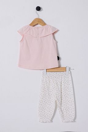 ست نوزادی صورتی بچه گانه پنبه ای U.S. Polo Assn. - کد 884232218