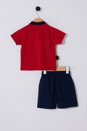 ست نوزادی قرمز بچه گانه پنبه ای U.S. Polo Assn. - کد 884227699