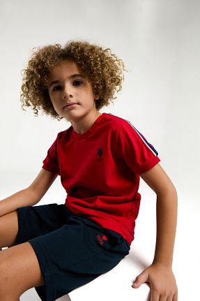ست بالاتنه و پائین تنه قرمز بچه گانه بافت U.S. Polo Assn. - کد 884231418