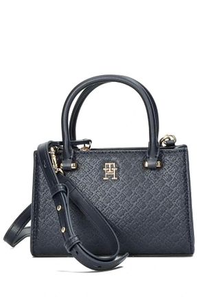 کیف دوشی سرمه ای زنانه چرم مصنوعی Tommy Hilfiger - کد 884078970