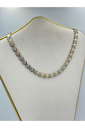 گردنبند استیل ( فولاد ) رنگی زنانه روکش نقره MyladyAccessoriess - کد 884235681