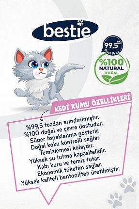 شن گربه Doğal/Bentonit Kumlar Bestie - کد 845383769