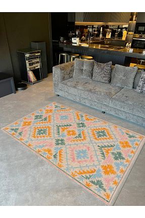 فرش رنگی قابل شستشو Rugs Modern Halı - کد 884302647