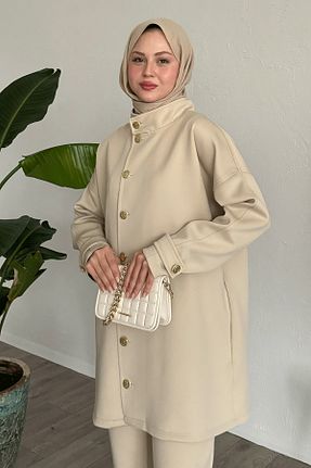 ست بالاتنه و پائین تنه حجاب طوسی زنانه رگولار InStyle - کد 884261457