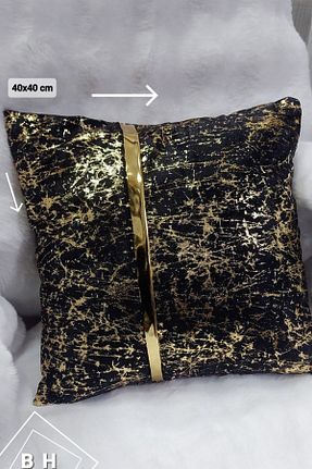 روکش بالش مشکی مخمل BALADI HOME - کد 884276789