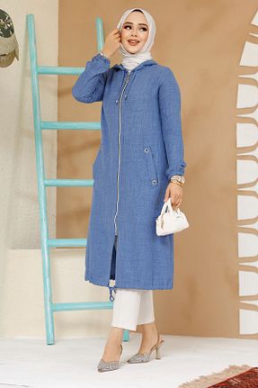 کلاه و ابایا سرمه ای زنانه پلی استر Neva Style - کد 884313540