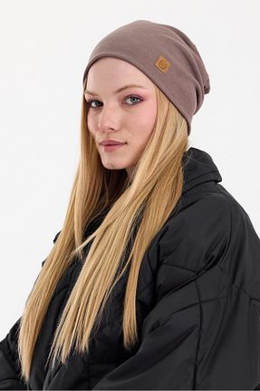 کلاه پشمی قهوه ای زنانه پنبه ای Butikgiz - کد 884494152