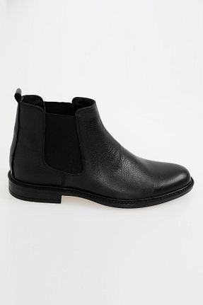 بوت / نیم بوت مشکی مردانه چرم مصنوعی Uki - کد 884303537