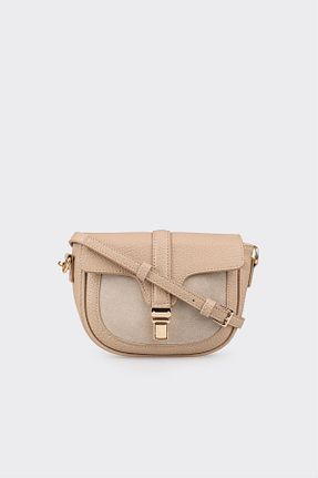 کیف دوشی بژ زنانه پارچه ای Elle - کد 884345164