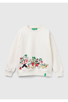 سوئیشرت نباتی بچه گانه چاپی United Colors of Benetton - کد 884353446