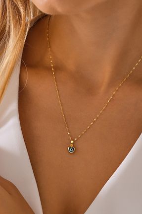 گردنبند طلا طلائی زنانه 14 عیار MOOM MÜCEVHERAT - کد 884375634