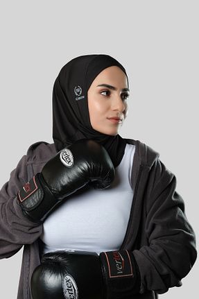 کلاه شنای حجاب مشکی زنانه HÜRREM BONE - کد 804429168