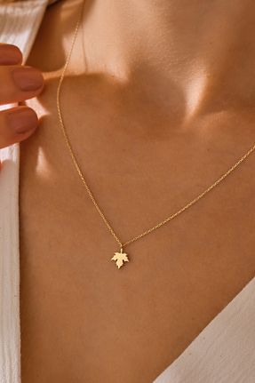 گردنبند طلا طلائی زنانه 14 عیار MOOM MÜCEVHERAT - کد 884375635