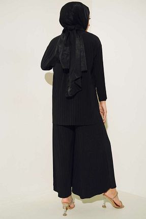 ست بالاتنه و پائین تنه حجاب مشکی زنانه رگولار ECK MODA - کد 756729903