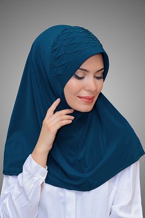 روسری آبی ساده HÜRREM BONE - کد 208525199