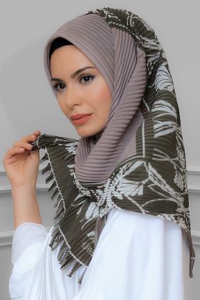 روسری قهوه ای ساده HÜRREM BONE - کد 208555714