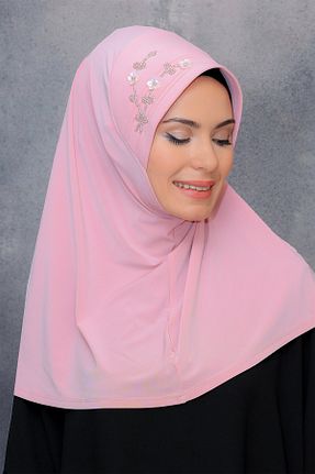 روسری صورتی ساده HÜRREM BONE - کد 208553687