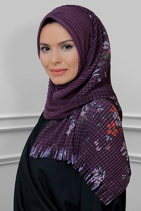 روسری بنفش ساده HÜRREM BONE - کد 208555471