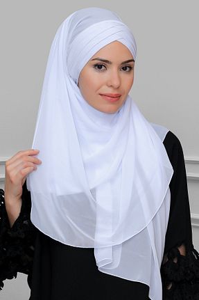 شال سفید زنانه HÜRREM BONE - کد 209129497
